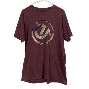 Sunday Mens Purple Crew Neck Short Sleeves Pullover T Shirt Size Large